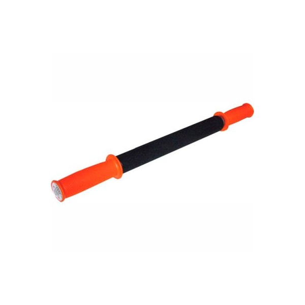 Fabrication Enterprises Tiger Tail 22" Long Hand Held Portable Foam Roller, Black/Orange 14-1291 - main